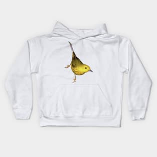 Yellow Tit Kids Hoodie